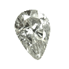 0.40 Ct Pear White Diamond I1/I2 Clarity