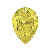 0.40 Ct Pear Shape Yellow Diamond SI2 Clarity