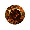 1 Carat Chocolate Diamond 6.60 mm SI1 Clarity