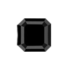 11.85 Carat Square Octagon Black Diamond