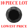 1/2 mm Round Black Diamond 10 Piece Lot AAA Grade