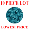 1.5 mm Round Blue Diamond 10 pc Lot SI Clarity