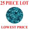 1.75 mm Round Blue Diamond 25 pc Lot SI Clarity