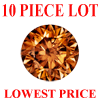 1.7 mm Round Cognac Red Diamond 10 pc Lot SI Clarity