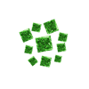 1 Ct twt. Princess Cut Green Diamond Lot size 1.8-2.5 mm