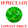 2.75 mm Round Green Diamond 10 pc Lot SI Clarity