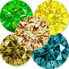 1 Ct twt Multicolor Diamond Lot size (0.01-0.10 ct)