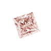 3.50 mm Princess Cut Pink Diamond I1/I2 Clarity