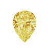 1.90 Ct Pear Shape Yellow Diamond I1/I2 Clarity