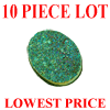 25x18 mm Oval Mystic Green Drusy Quartz 10 piece Lot 25x18 mm Oval Mystic Green Drusy Quartz 10 piece Lot