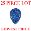 14x10 mm Pear Mystic Peacock Blue Drusy Quartz 25 piece Lot
