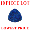 6 mm Trillion Mystic Peacock Blue Drusy Quartz 10 piece Lot