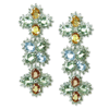 10.11 Carat Sapphire Diamond Earrings In 18k White Gold 10.11 Carat Sapphire Diamond Earrings In 18k White Gold