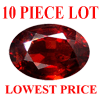 6x4 mm Oval Faceted Garnet 10 piece Lot AAA Grade