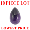 10x7 mm Pear Cabochon Amethyst AAA Grade 10 pc Lot