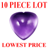 3 mm Heart Cabochon Amethyst AAA Grade 10 pc Lot