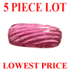 12x10 mm L Cushion Carvings Pink Rubelite Tourmaline 5 pc Lot