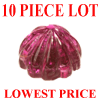 6 mm Round Carvings Pink Rubelite Tourmaline 10 pc Lot