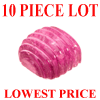 12 mm Cushion Carvings Pink Rubelite Tourmaline 10 pc Lot