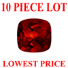 6 mm Antique Cushion Checker Board Cut Garnet 10 piece Lot