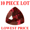 7 mm Trillion Checker Board Cut Garnet 10 piece Lot