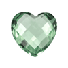 12 mm Heart Shape Green Amethyst (Prasiolite) in AAA Grade