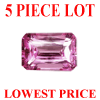 6x4 mm Octagon Kunzite Super Fine Grade 5 Pcs Lot