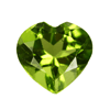 6 mm Heart Faceted Peridot 5 piece Lot AAA Grade