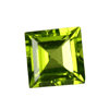 4 mm Square Faceted Peridot 5 piece Lot AAA Grade