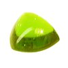 5 mm Trillion Peridot Cabochon in Supefine Grade