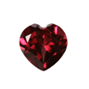 6 mm Heart Faceted Rhodolite Garnet 5 pc Lot AAA Grade