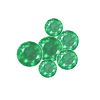 5 Carats (1.5-3 mm) Round Commercial Emeralds