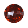 14 mm Checker Board Round Briolette Garnet in AA Grade