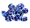 87 Carats Lot (2-10 Carats) Purple Blue Fine Tanzanite