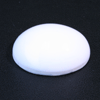 24x20 mm Oval White Agate Cabochon in AAA Grade