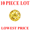 2.5 mm Round Yellow Sapphire 10 piece Lot