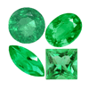 20 Carats (0.25-1 Carats) Mix Shapes Fine Emeralds