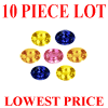 5x4 mm Oval Multi Color Sapphire 10 piece Lot