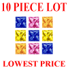 2 mm Square Multi Color Sapphire 10 piece Lot