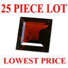 5 mm Square Faceted Garnet 25 piece Lot AAA Grade
