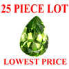 5x3 mm Pear Faceted Peridot 25 piece Lot AAA Grade