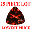 3 mm Trillion Faceted Rhodolite Garnet 25 piece Lot AAA Grade