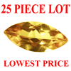 10x5 mm Marquise Faceted Golden Citrine 25 piece Lot AAA Grade