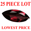 6x3 mm Marquise Faceted Rhodolite 25 piece Lot AAA Grade