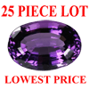 10x8 mm Oval Faceted Amethyst 25 piece Lot AAA Grade