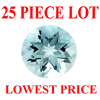 5 mm Round Faceted Aquamarine 25 piece Lot AA Grade 5 mm Round Faceted Aquamarine 25 piece Lot AA Grade