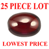 10x8 mm Oval Cabochon Rhodolite Garnet 25 pc Lot AAA Grade