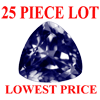 5 mm Trillion Faceted Iolite 25 piece Lot AAA Grade