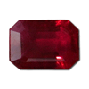 6x4 mm Emerald Cut Ruby in A Grade