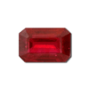 5x3 mm Emerald Cut Ruby in AA Grade